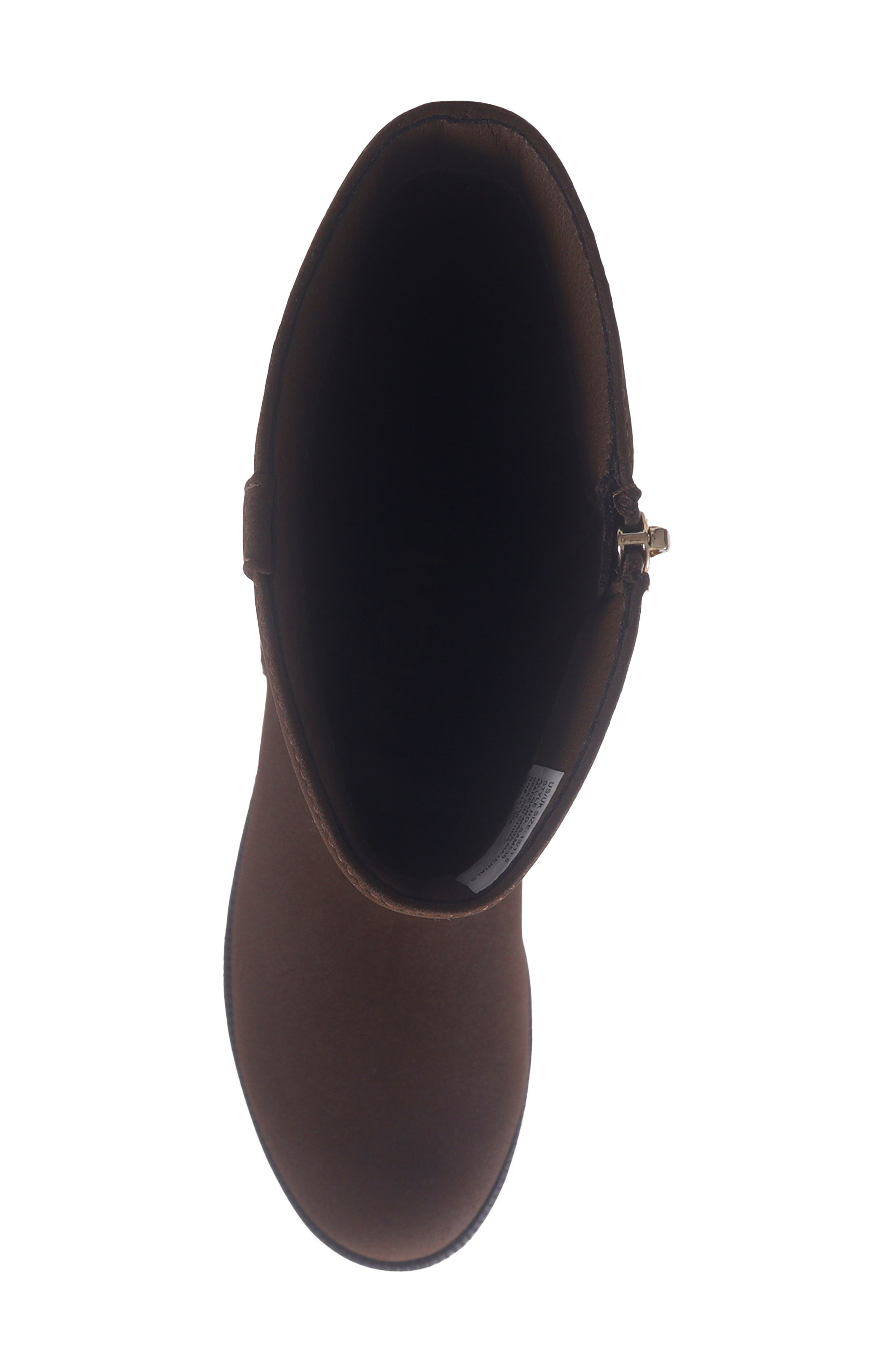 Kids' River Tall Faux Leather Boot, Alternate, color, BROWN