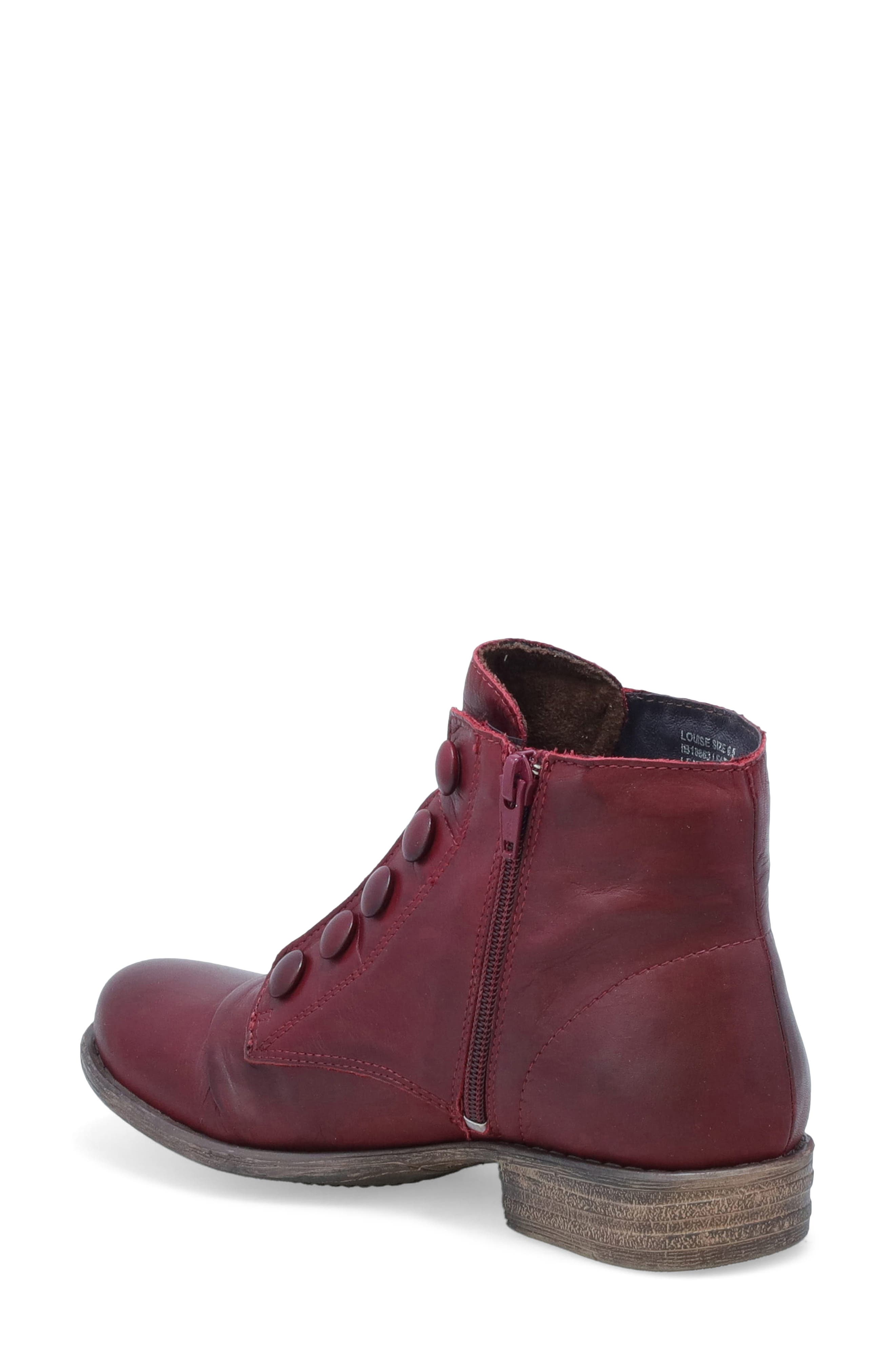 Louise Block Heel Bootie, Alternate, color, BORDEAUX