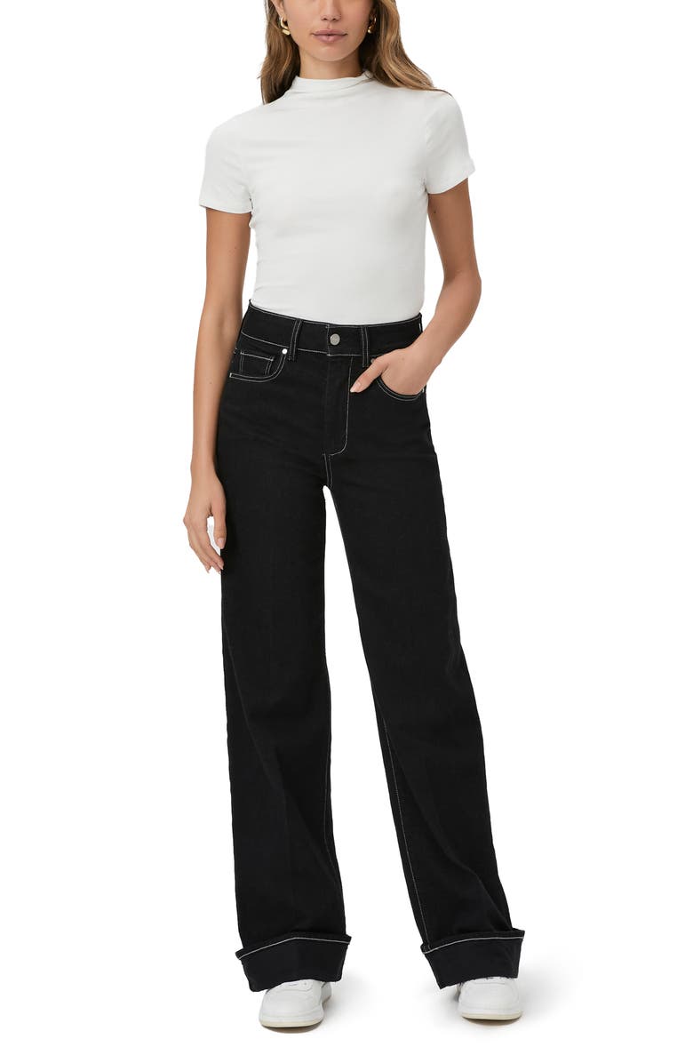 PAIGE Sasha Cuff Wide Leg Jeans, Alternate, color,