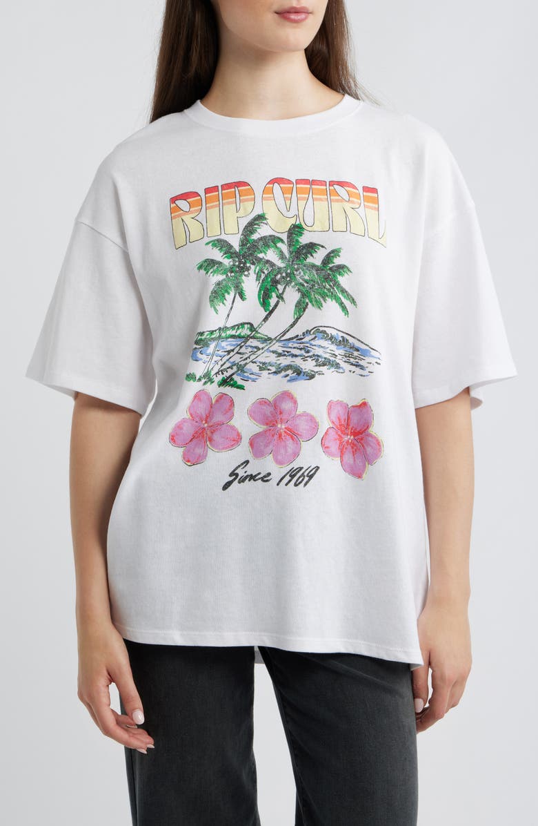 Rip Curl Hayley O Graphic Heritage Tee, Main, color, White