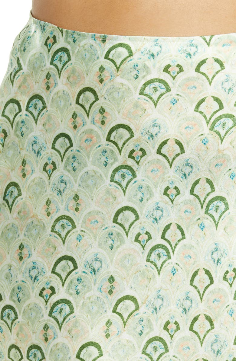 Never Fully Dressed Marble Print Slip Skirt, Alternate, color,