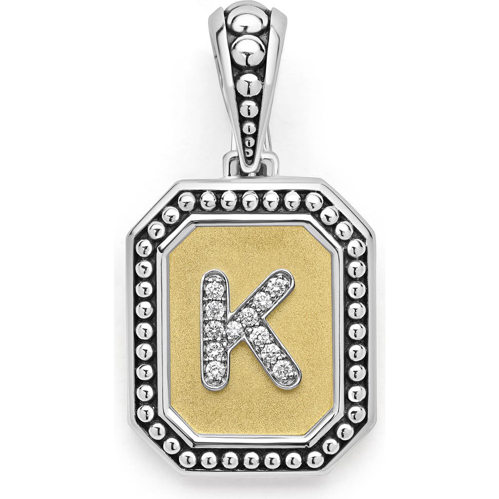 Lagos Signature Caviar Initial Enhancer In Two-tone K
