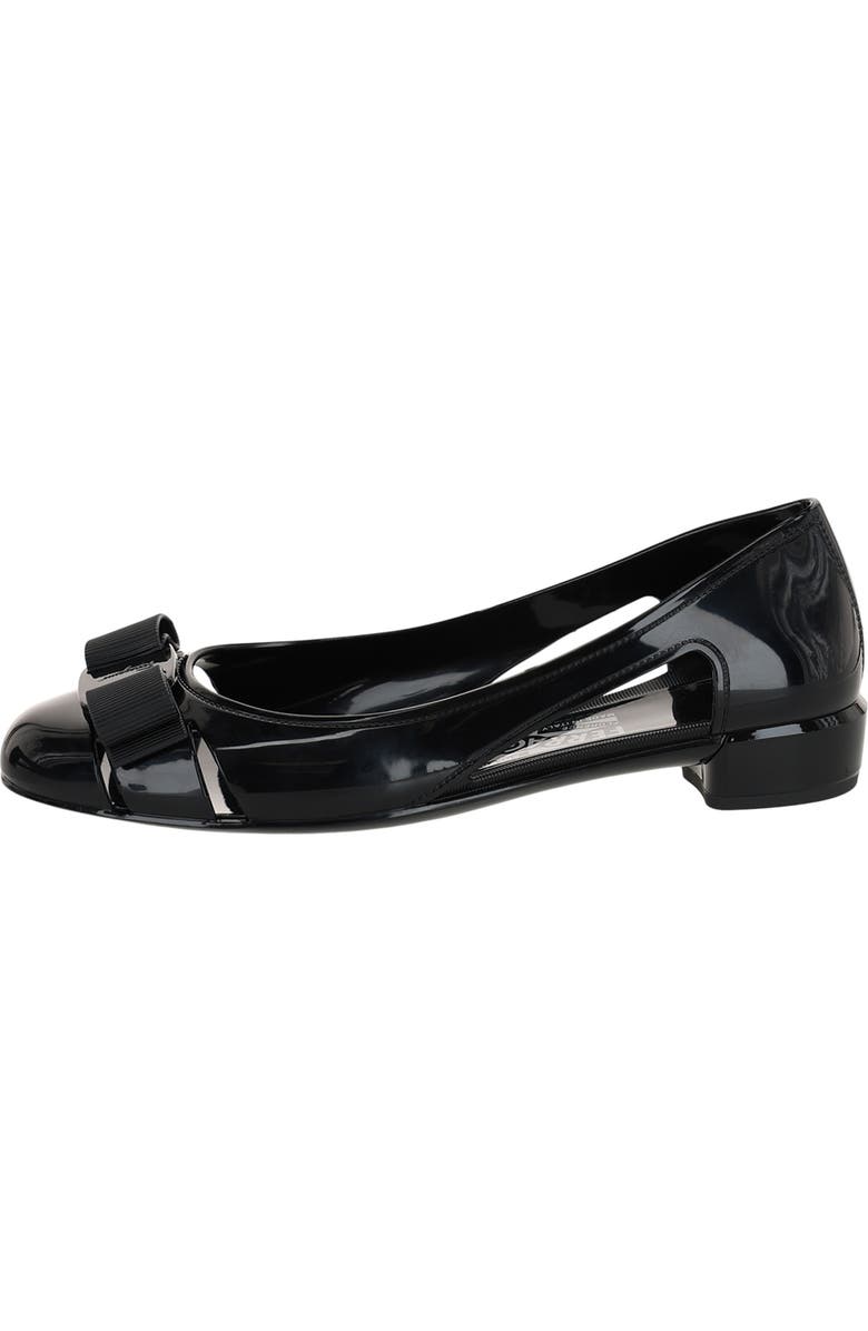 FERRAGAMO Vara Bow Cutout Flat, Alternate, color,