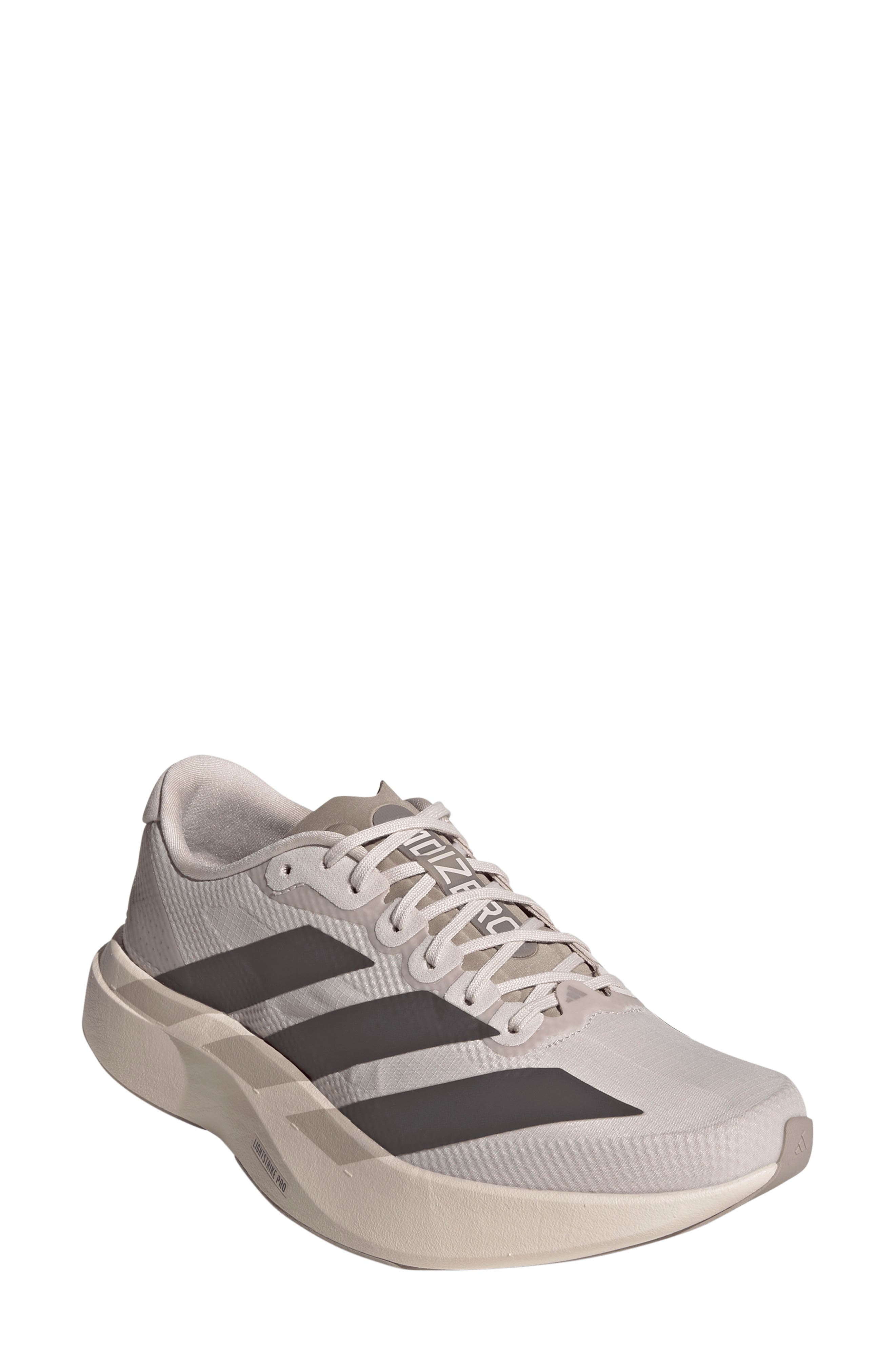 adidas Adizero Evo SL Running Shoe, Main, color, Mauve/ Charcoal/ Iron