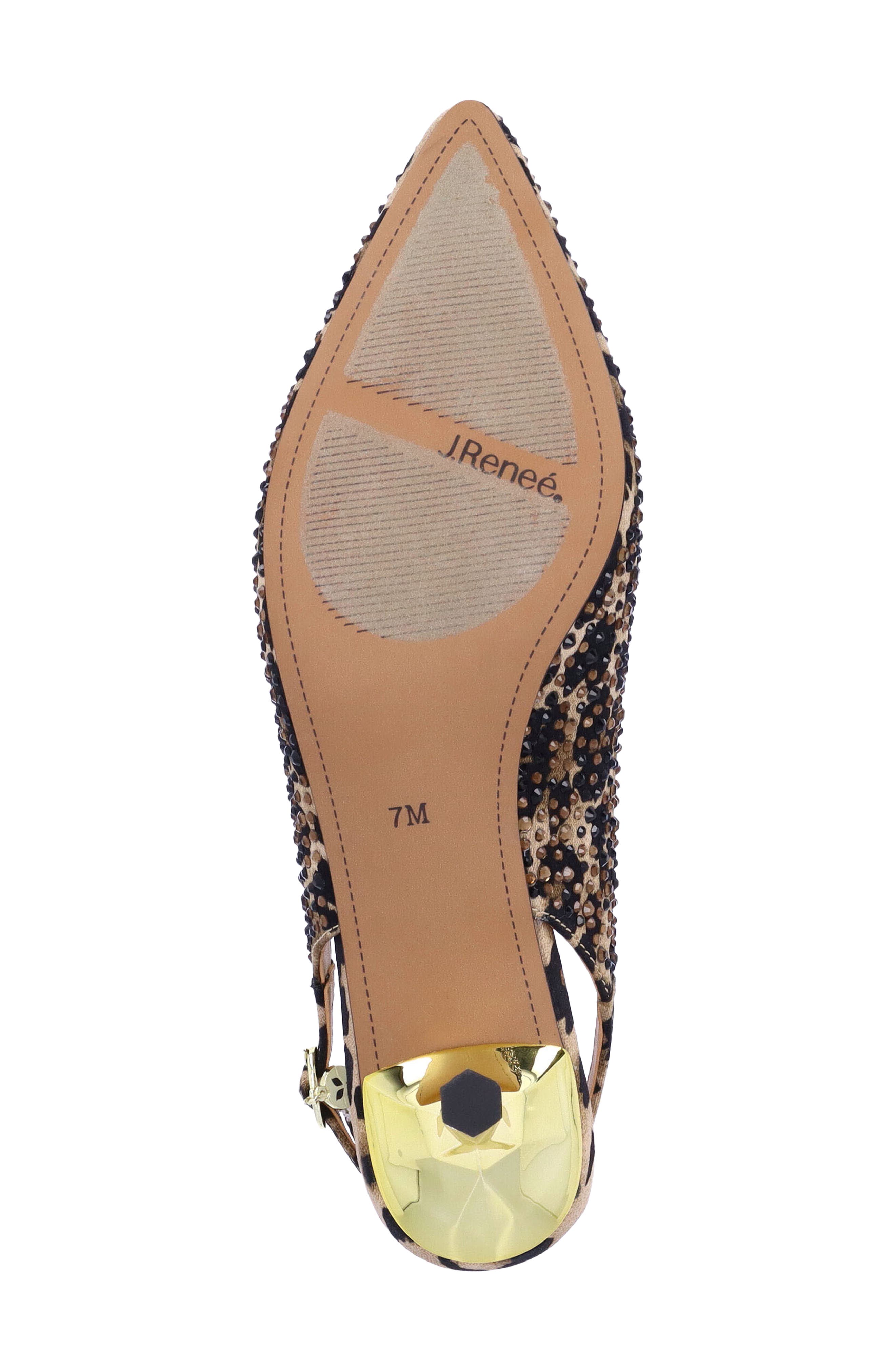 Ferryanne Pointed Toe Slingback Pump, Alternate, color, BROWN/ BLACK