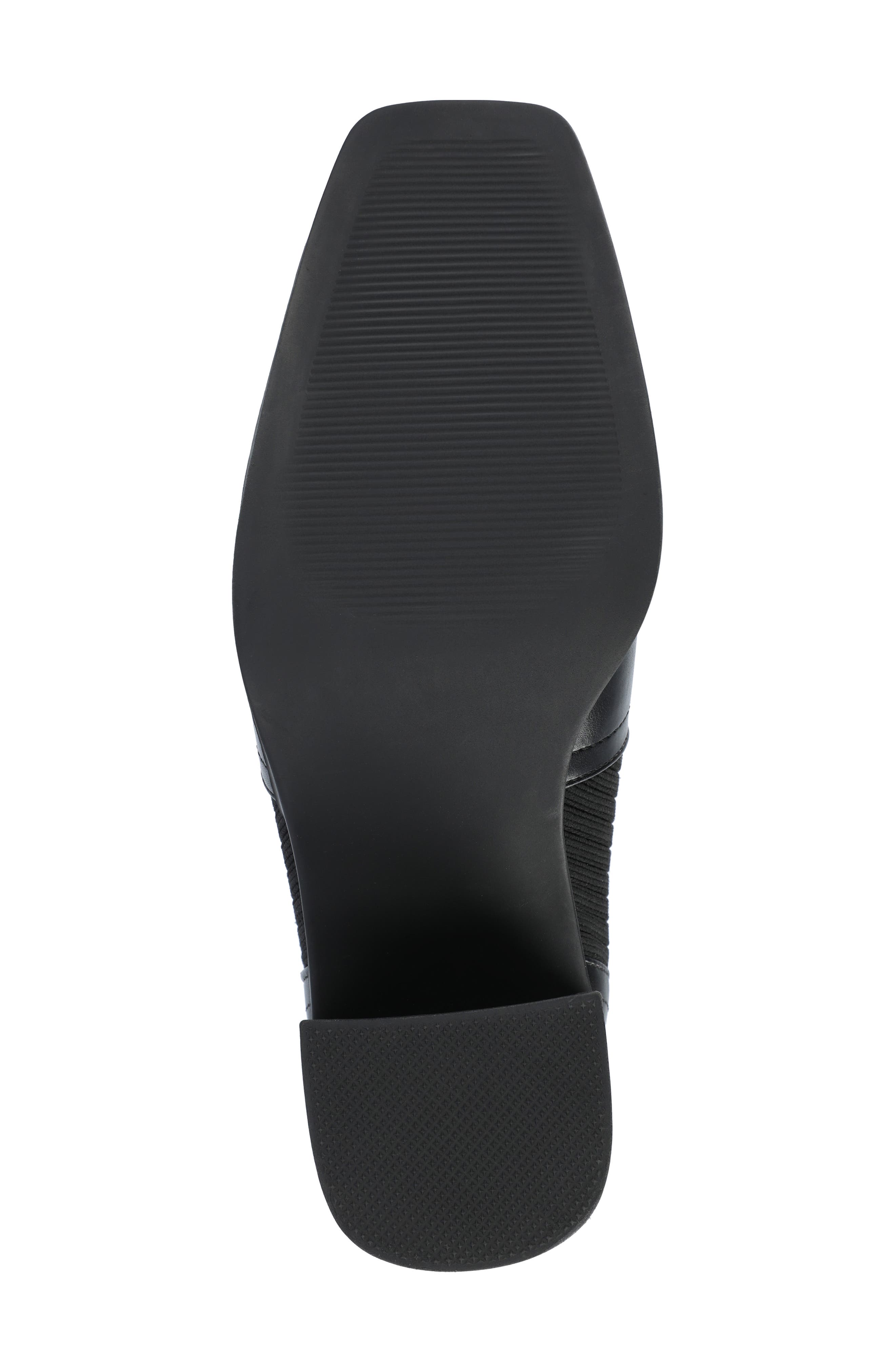 Journee Collection Harlowe Knit Bootie, Alternate, color, Black