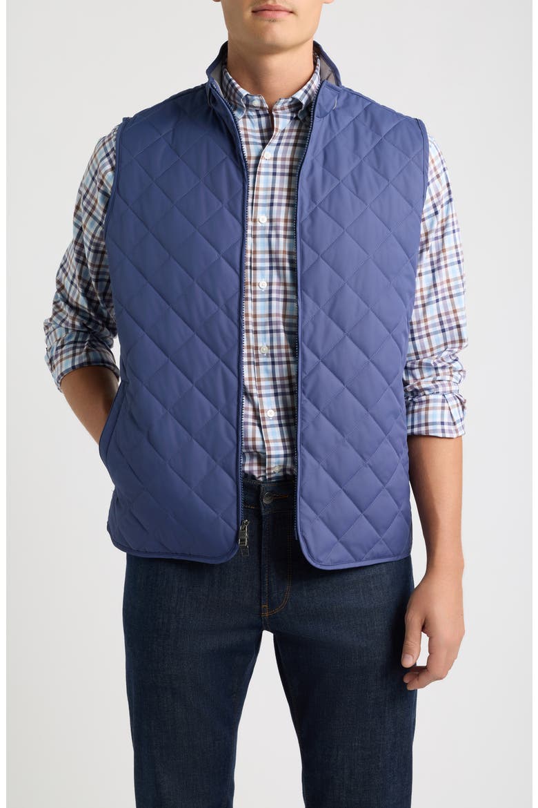 Essex Quilted Vest, Main, color, CROWN BLUE