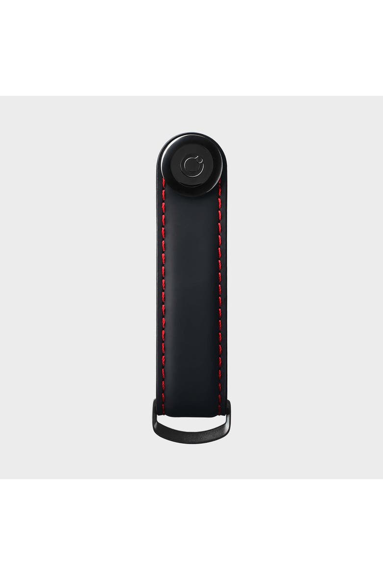 Matte Leather Key Organiser, Alternate, color, Ember