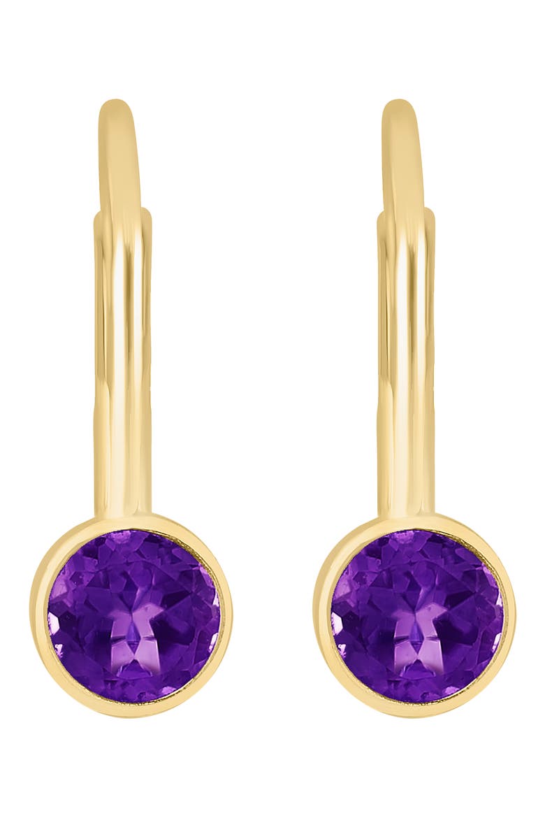 Amethyst Drop Earrings, Alternate, color, PURPLE