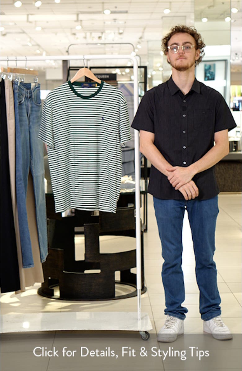 Classic Fit Stripe Cotton Jersey T-Shirt, sales video thumbnail
