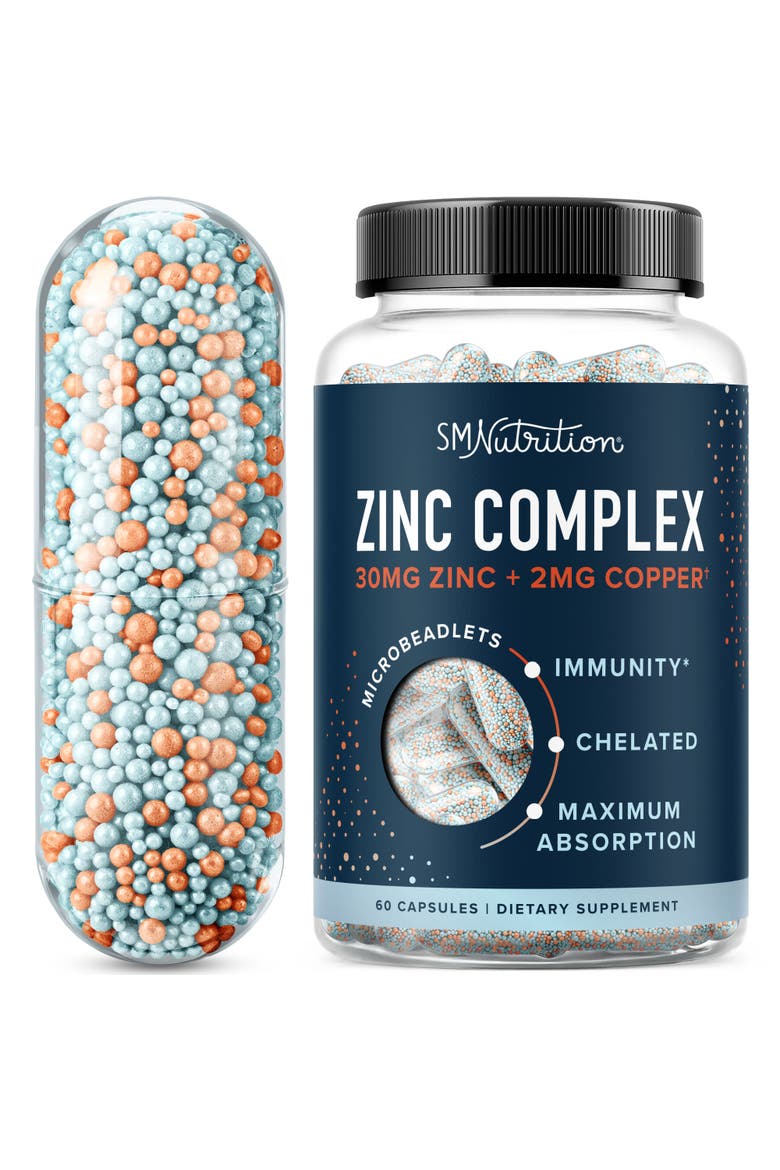 Zinc Complex Beadlets, 60ct, Main, color, No Color