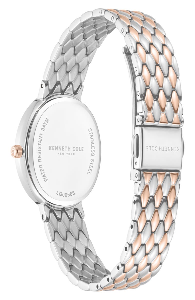 Kenneth Cole New York Classic Crystal Bracelet Watch, 38mm, Alternate, color, Silver Multi