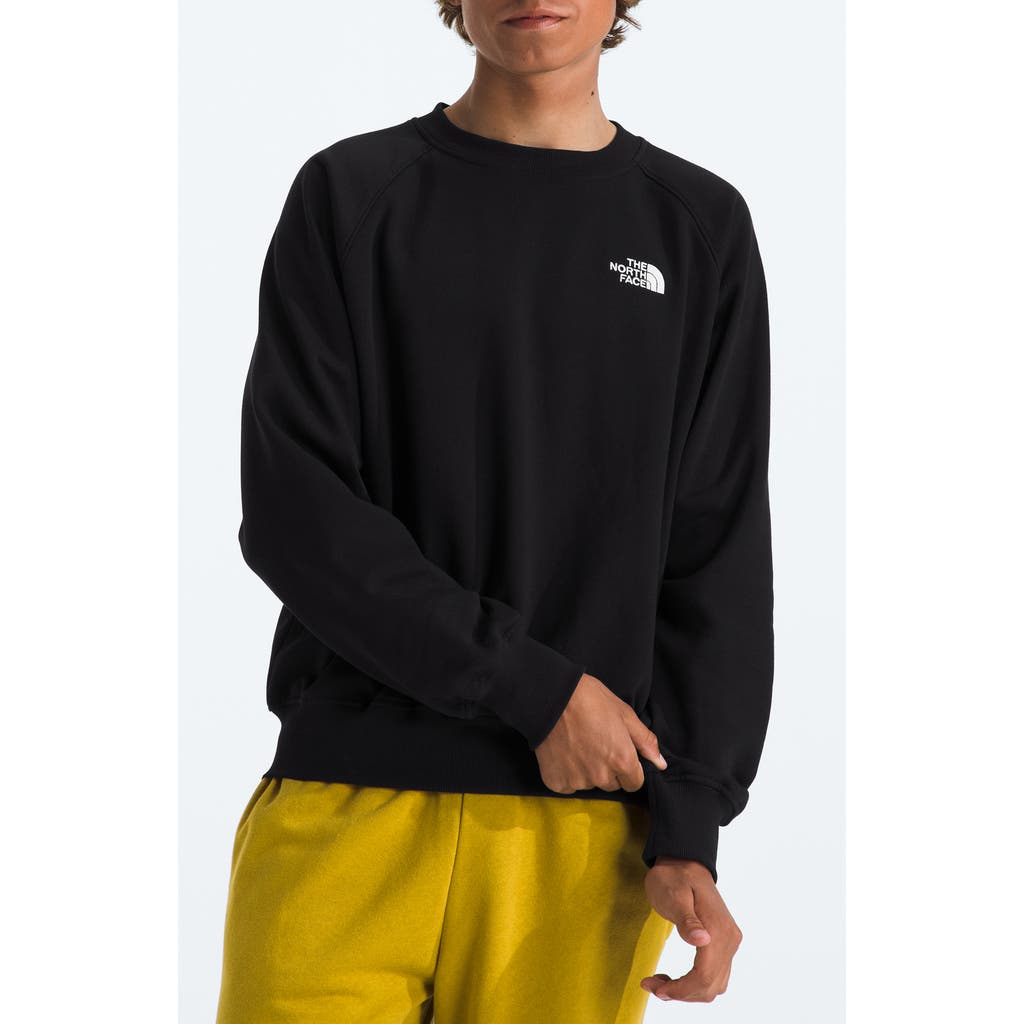 Shop The North Face Evolution Fleece Sweatshirt In Tnf Black/tnf White