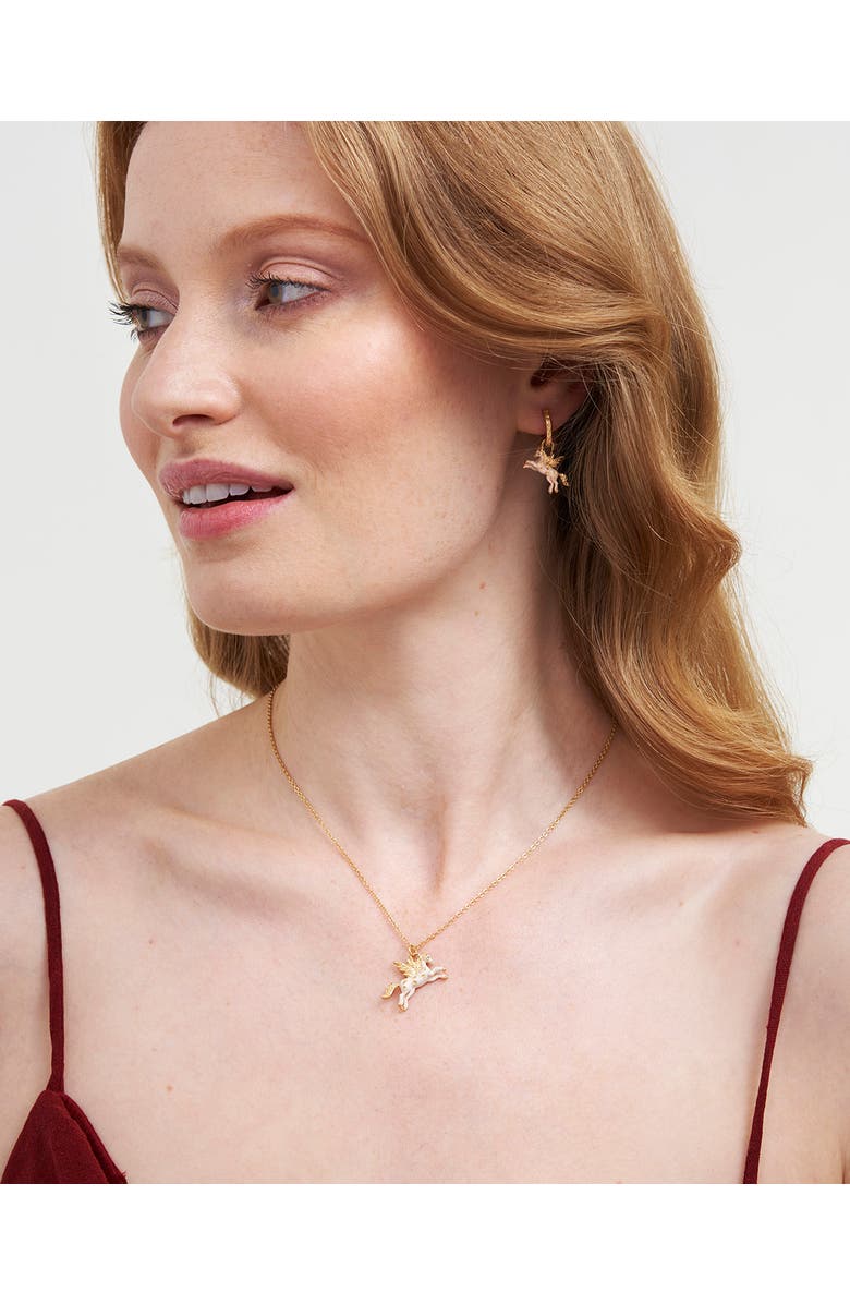 Fable England Pegasus Necklace, Alternate, color, Gold