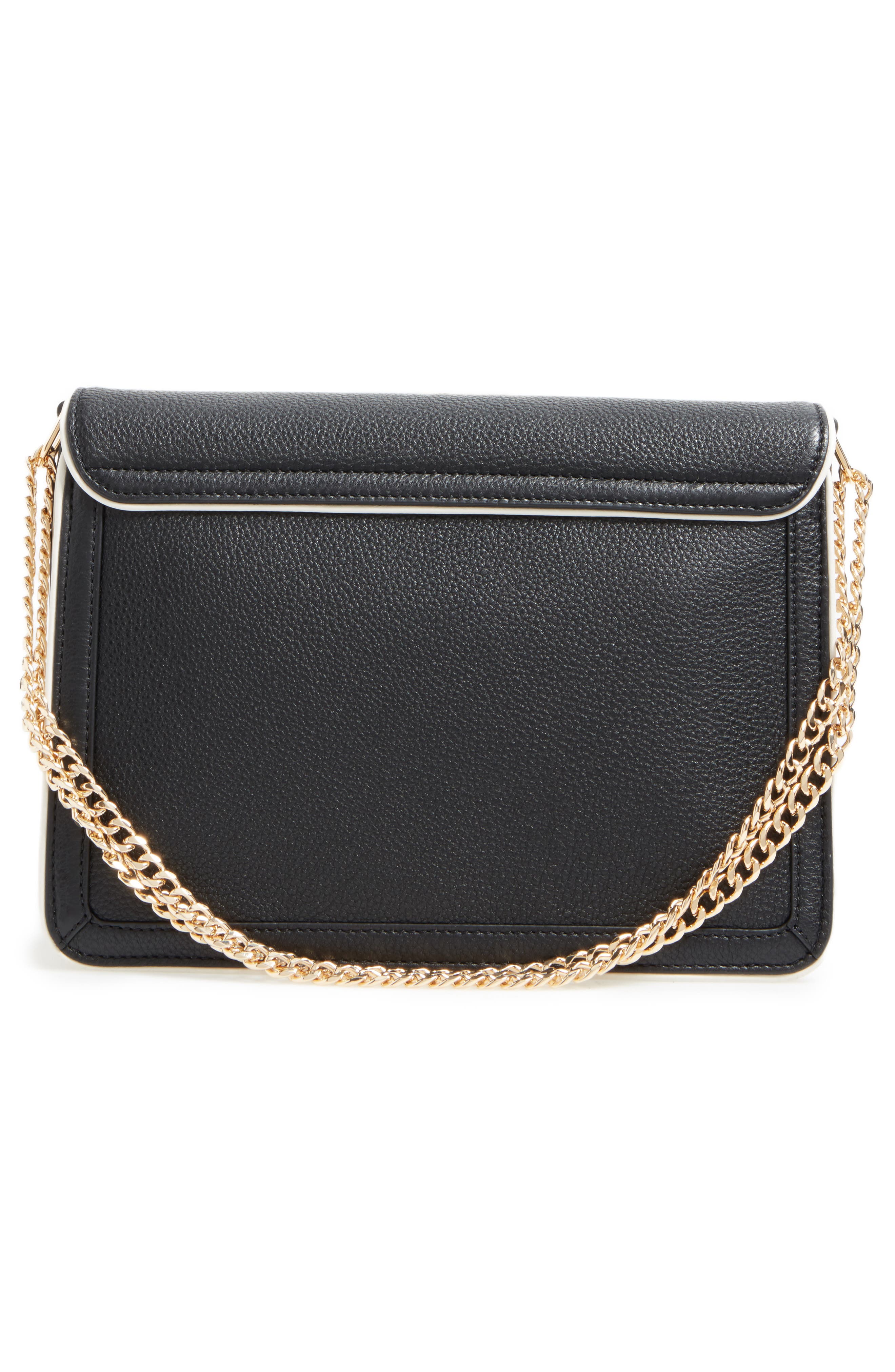 Tory Burch Large Duet Leather Shoulder Bag, Alternate, color, 