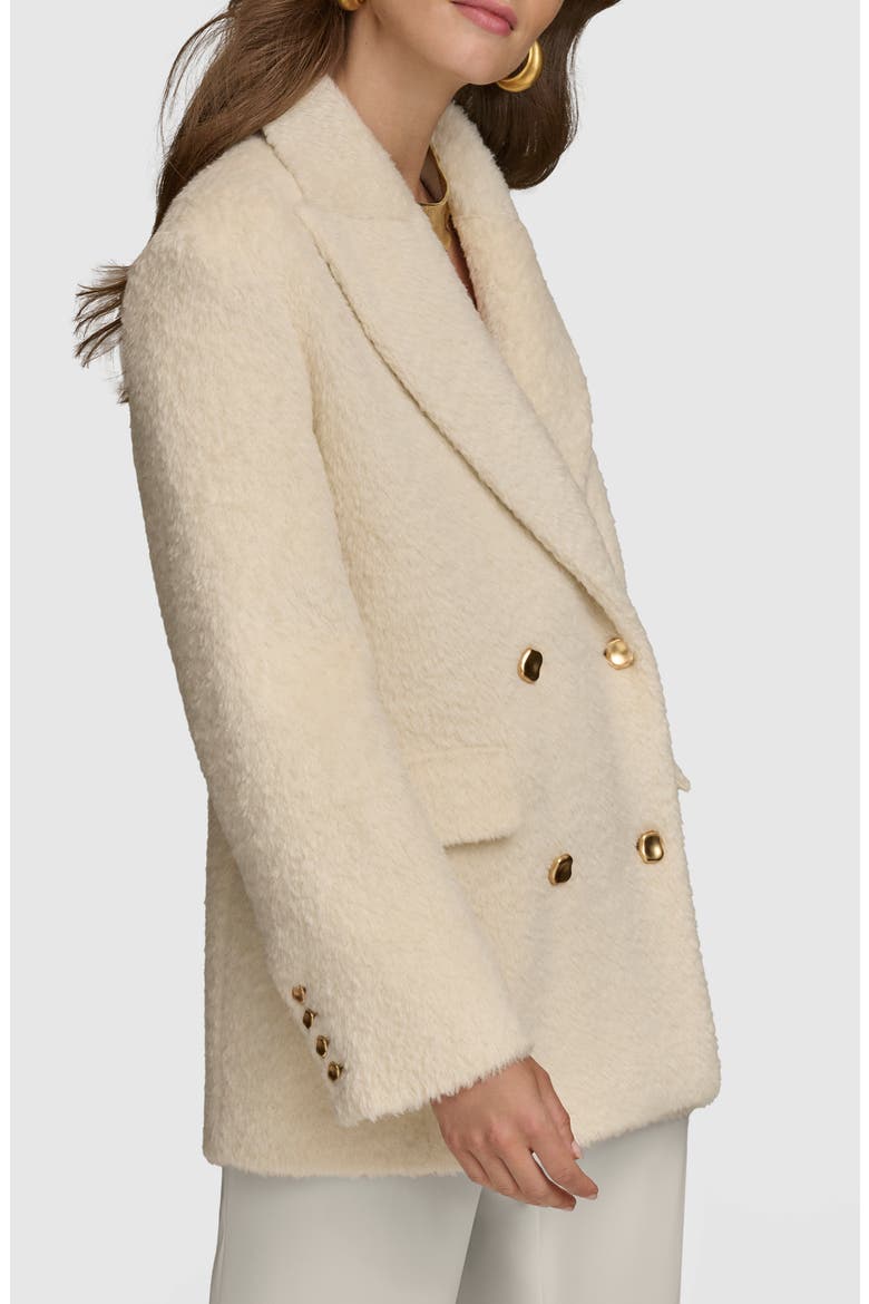 Faux Shearling Wool Blazer, Alternate, color, IVORY