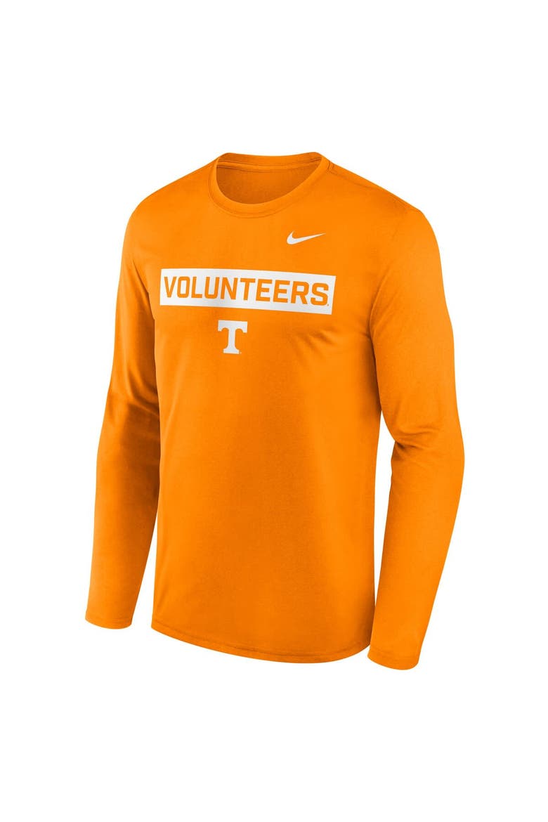 Men's Nike Tennessee Orange Tennessee Volunteers Primetime Campus 2-Hit Legend Dri-FIT Long Sleeve T-Shirt, Alternate, color, Tennessee Orange