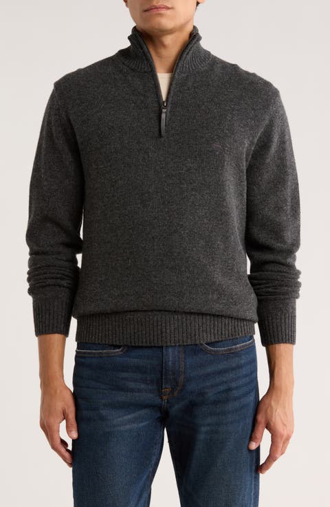 Gammons Wool Quarter Zip Sweater