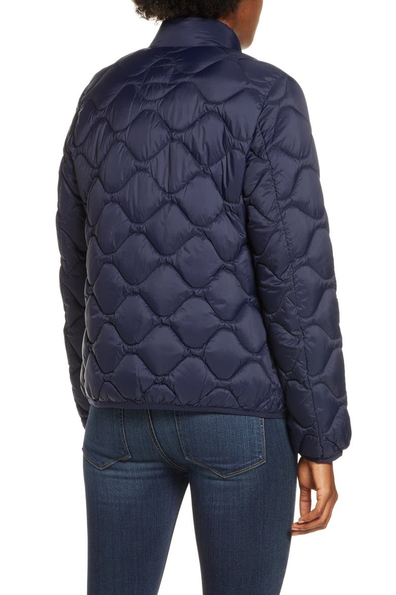 Selda Packable Water Resistant Quilted Jacket, Alternate, color, NAVY