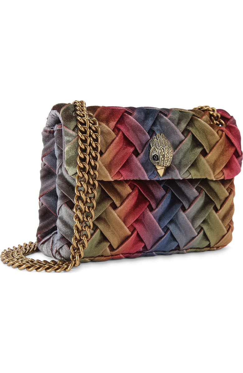 Kurt Geiger London Mini Kensington Convertible Velvet Crossbody Bag, Alternate, color,