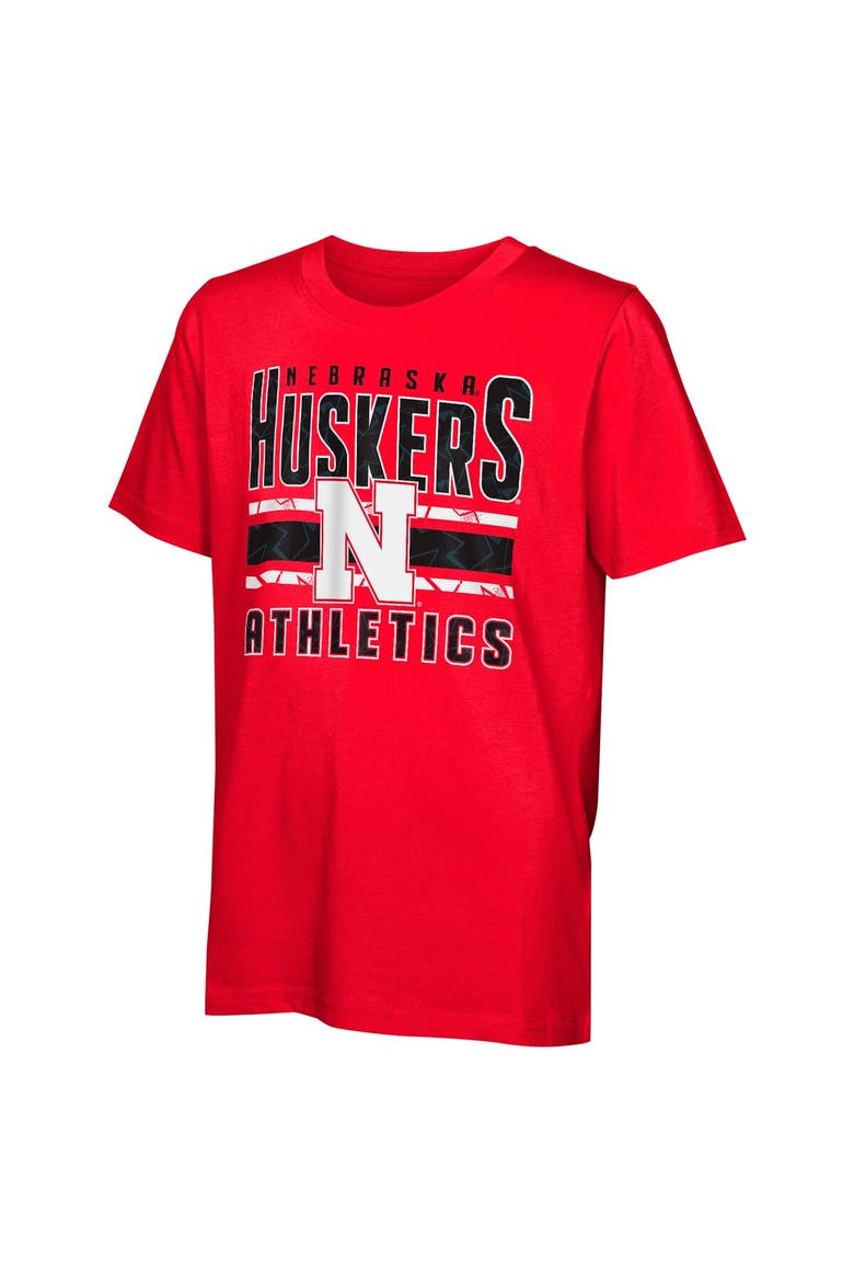 Youth Nebraska Huskers In the Mix T-Shirt Combo Set, Alternate, color, Scarlet