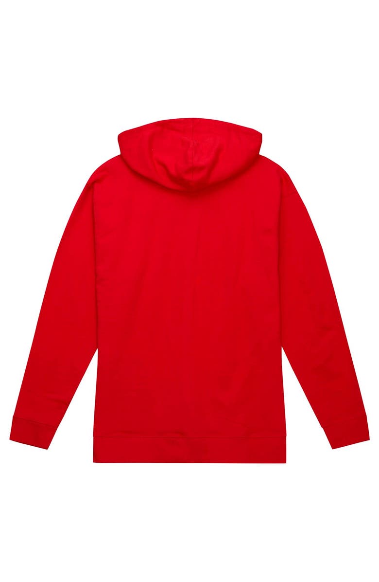 Mitchell & Ness Men's Mitchell & Ness Red New York Giants Helmet Logo Vintage Pullover Hoodie, Alternate, color, 