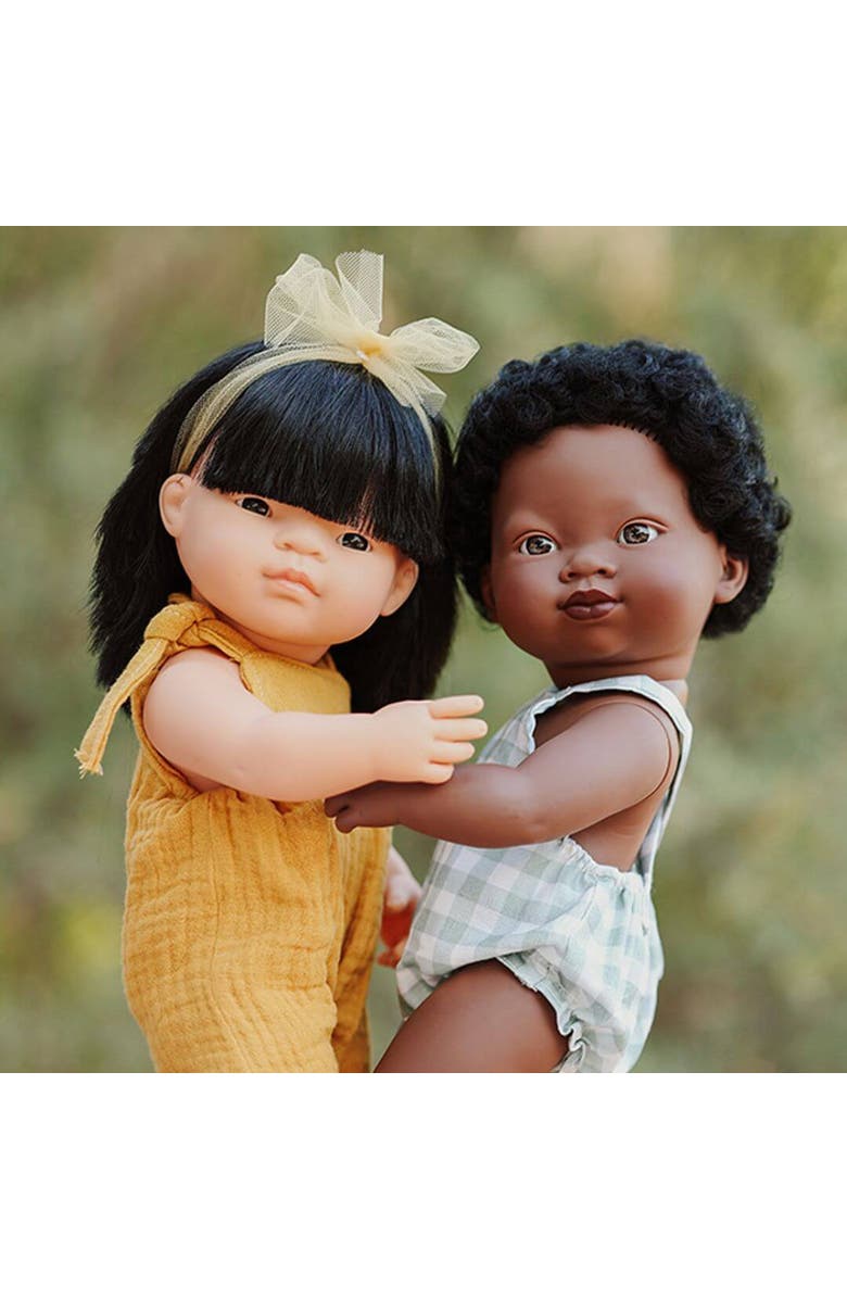 Miniland My Friends and Me Collection Asian Baby Girl Doll with Black Hair - 15", Alternate, color,