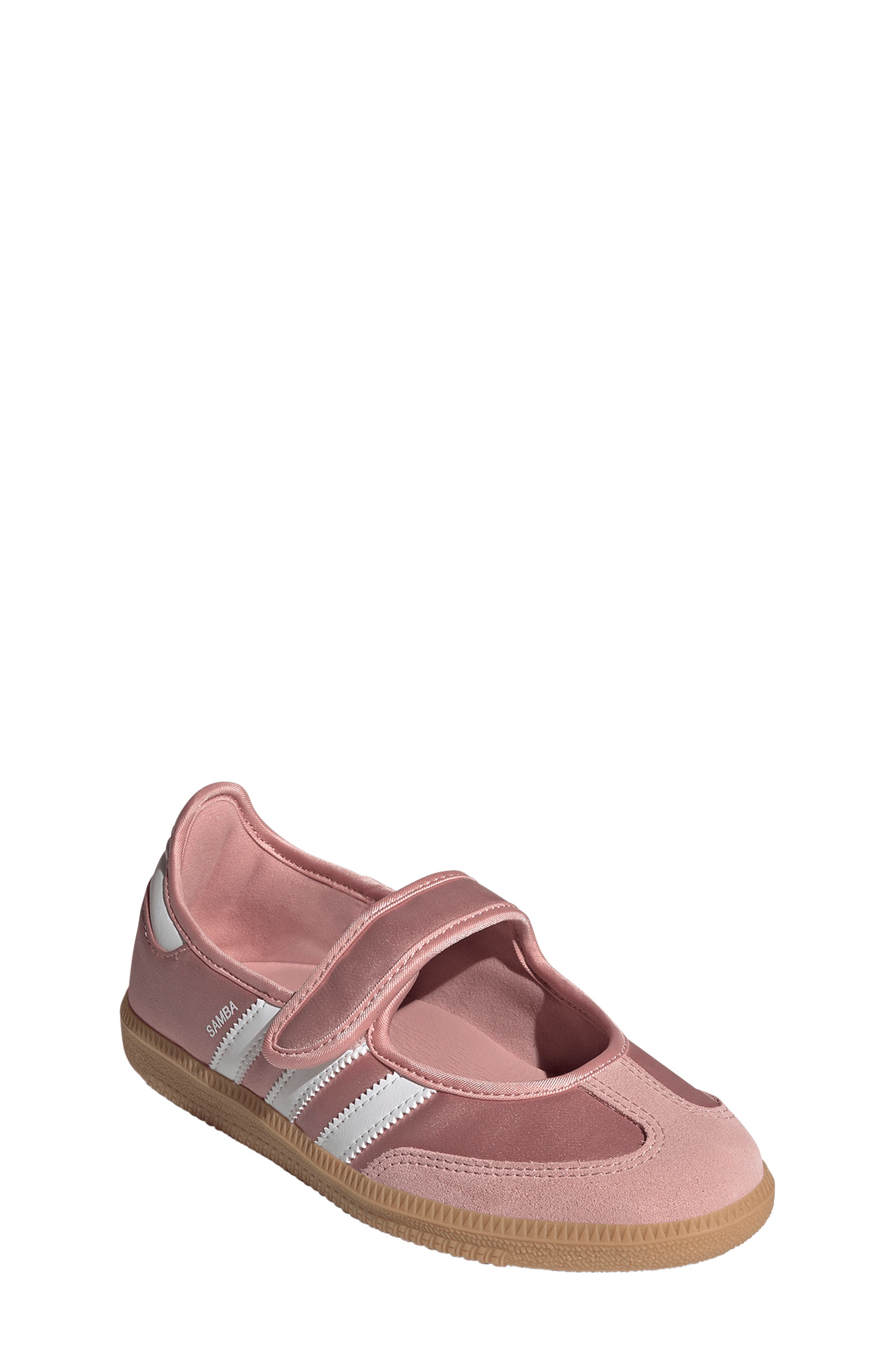 adidas Kids' Samba Jane Sneaker, Main, color, Mauve/ White/ Gum