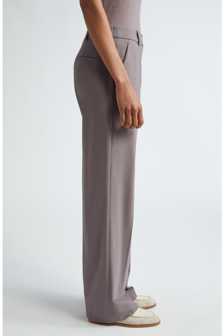 Straight Leg Stretch Virgin Wool Trousers, Alternate, color, VIOLA