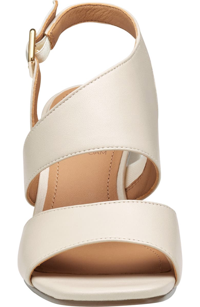 Johnston & Murphy Everly Asymmetric Slingback Sandal, Alternate, color, Bone Glove Leather