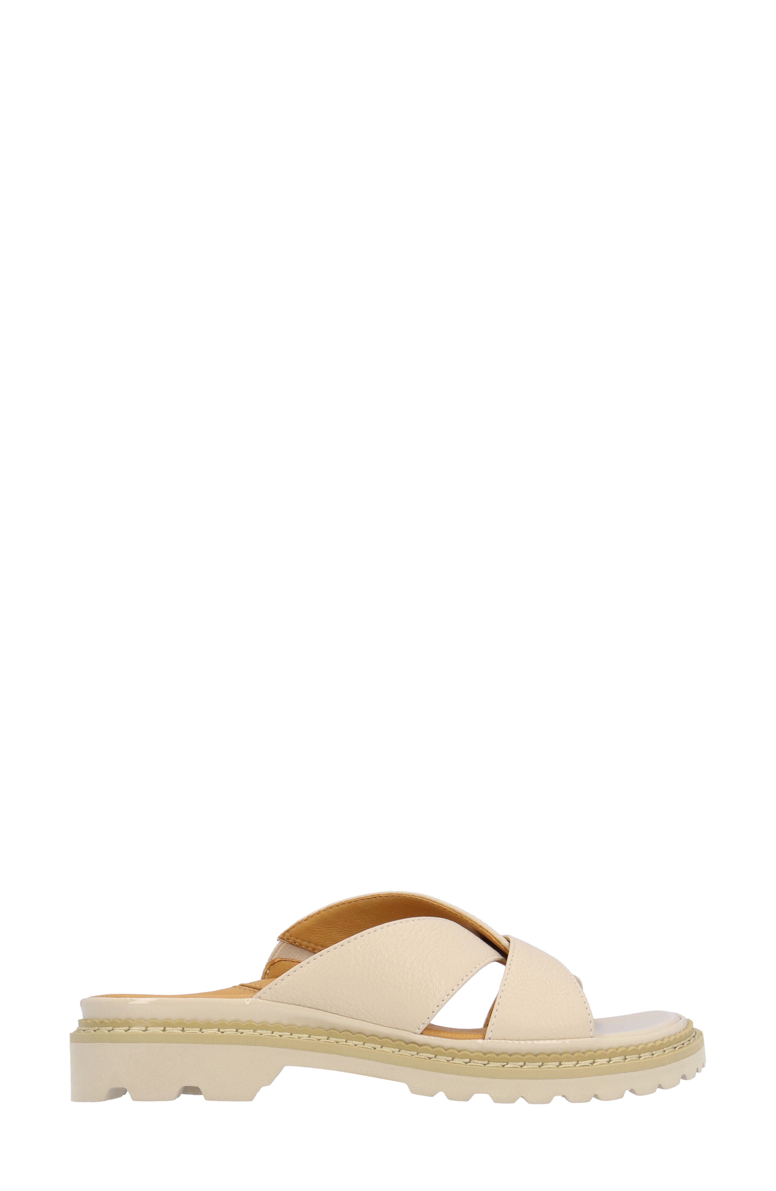 L'Amour des Pieds Deryn Slide Sandal, Alternate, color, Cream