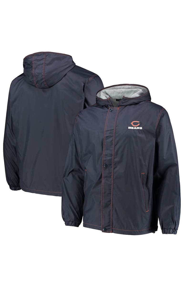 DUNBROOKE Men's Dunbrooke Navy Chicago Bears Logo Legacy Stadium Full-Zip Jacket, Alternate, color, Navy