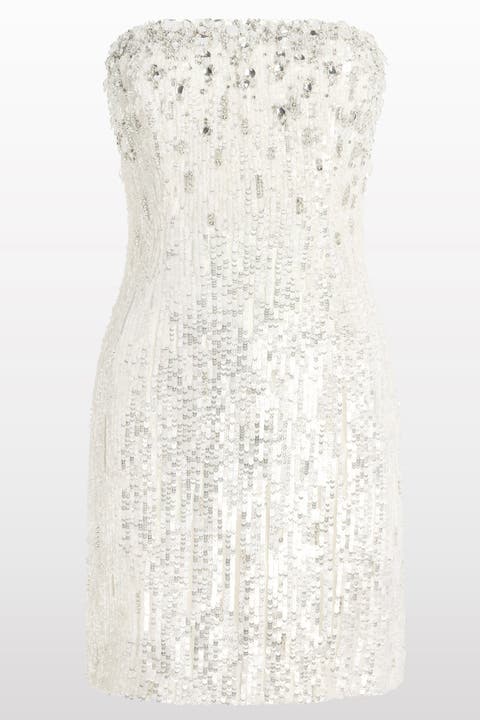 Josette Sequined Embellished Mini Cocktail Dress