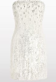 Jenny Packham Josette Sequined Embellished Mini Cocktail Dress