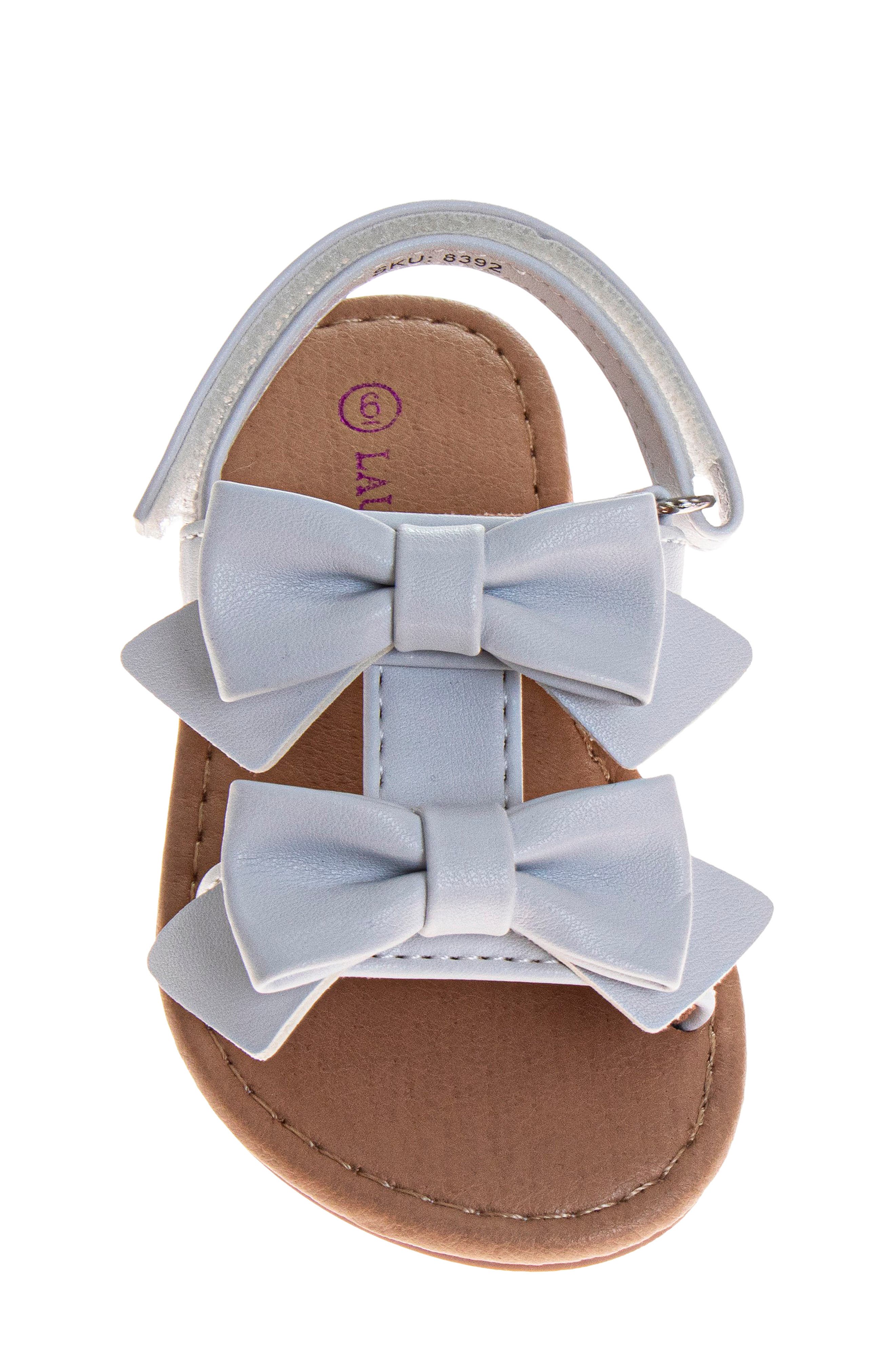 JOSMO Kids' Bow Sandal, Alternate, color, White