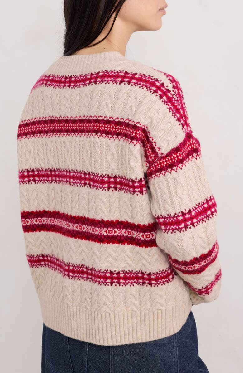 Seasalt Cornwall Shepherd Fair Isle Lambswool Blend Sweater, Alternate, color, 