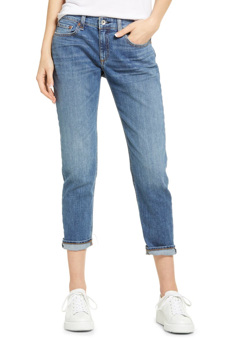 Dre Slim Boyfriend Jeans, Main, color, JULIENNE