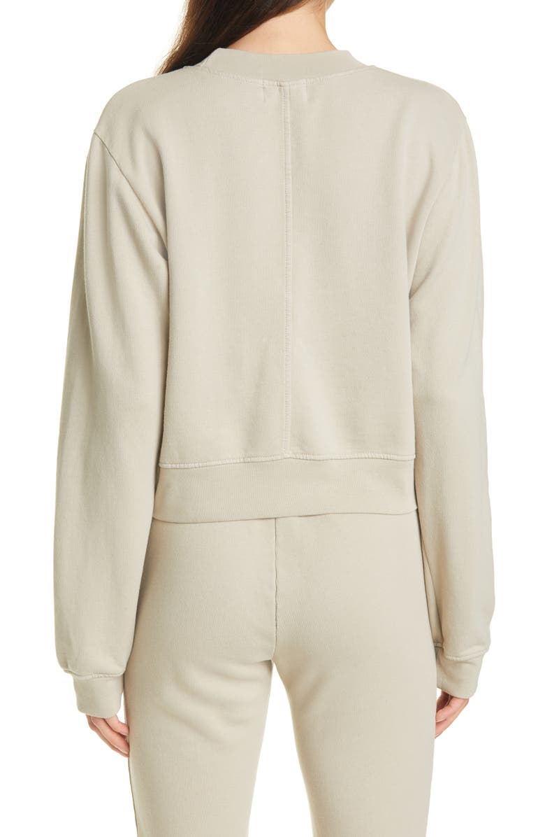 COTTON CITIZEN Milan Tie Dye Crop Sweatshirt, Alternate, color, Cashew