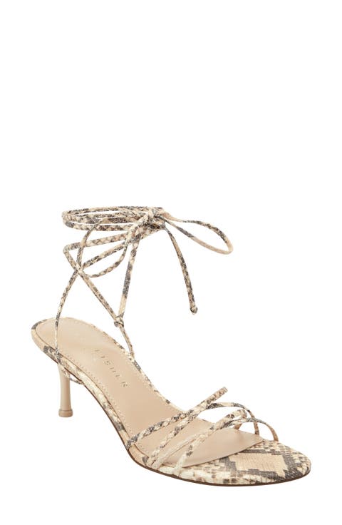 Gineva Ankle Wrap Kitten Heel Sandal (Women)