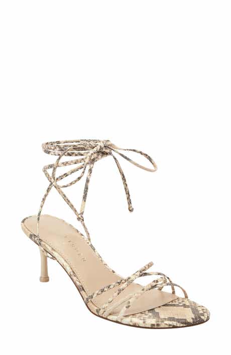 Marc Fisher LTD Gineva Ankle Wrap Kitten Heel Sandal
