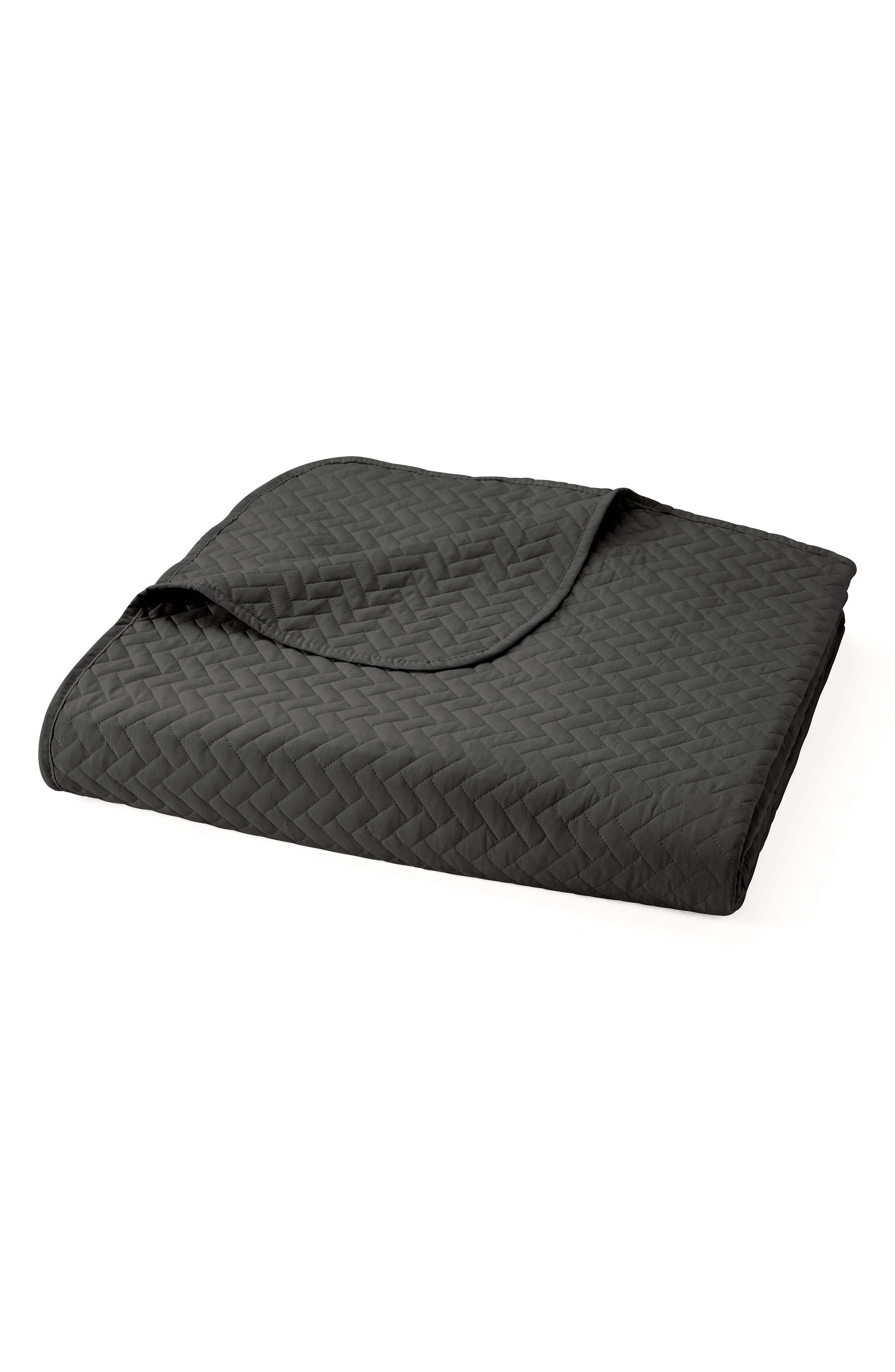 HOMESPUN All Season Herringbone Stitch Down Alternative Quilt & Sham Set