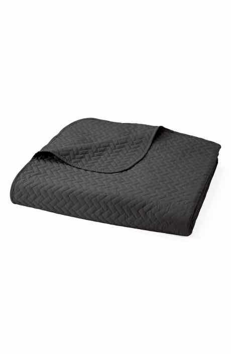 HOMESPUN All Season Herringbone Stitch Down Alternative Quilt & Sham Set