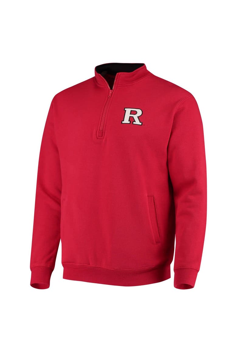 Men's Colosseum Scarlet Rutgers Scarlet Knights Tortugas Logo Quarter-Zip Jacket, Alternate, color, Scarlet