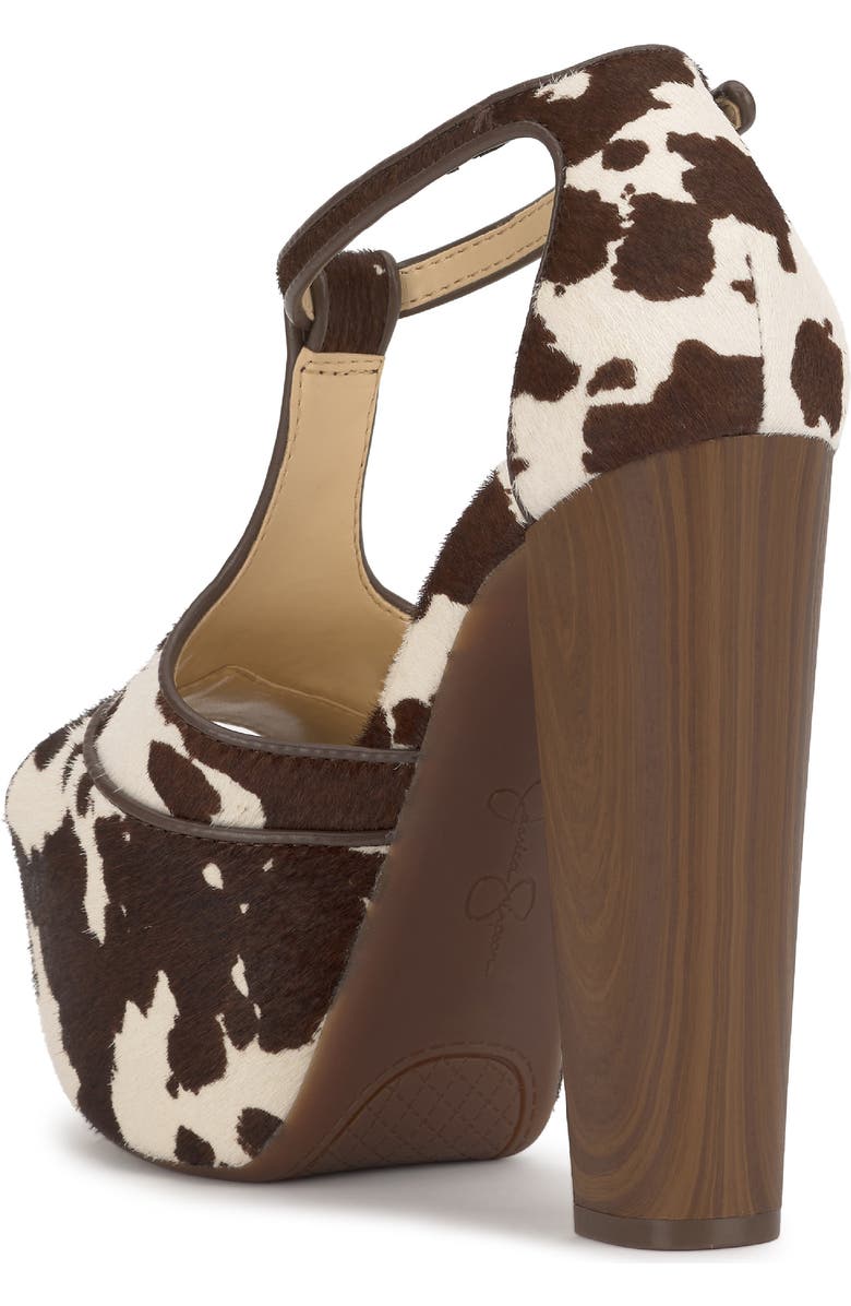 Jessica Simpson Dany Ankle Strap Peep Toe Platform Sandal, Alternate, color, Dark Brown/W Cwphrc