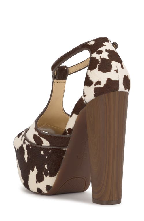 Jessica Simpson Dany Ankle Strap Peep Toe Platform Sandal In Brown