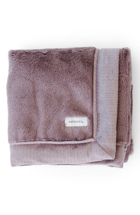 Faux Fur Recieving Blanket (Baby)