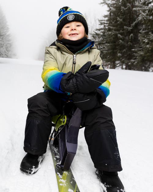 Deux Par Deux Gender Inclusive Winter Mittens Play In Black