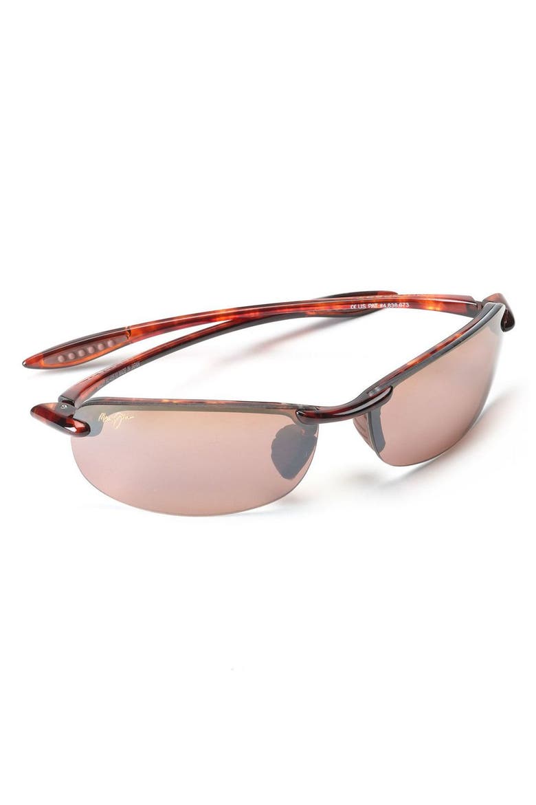 'Makaha - PolarizedPlus®2' 63mm Sunglasses, Alternate, color, TORTOISE