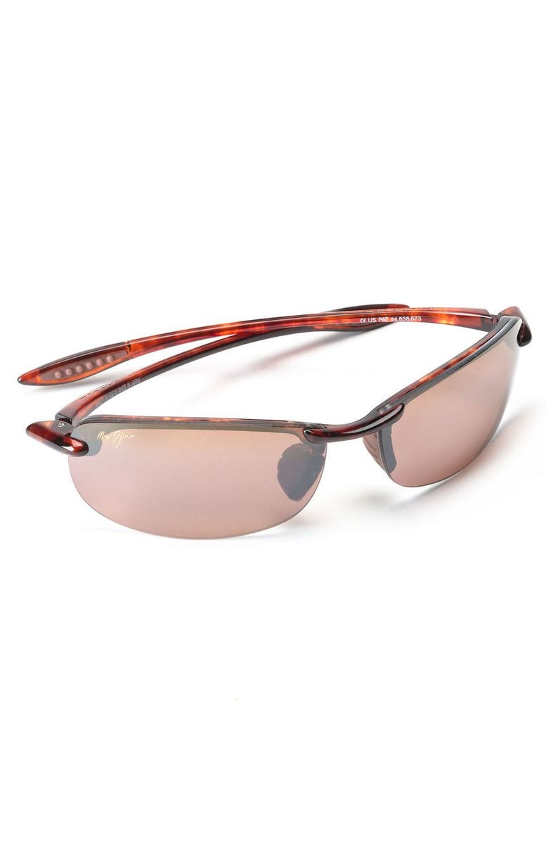 Maui Jim 'Makaha - PolarizedPlus<sup>®</sup>2' 63mm Sunglasses, Alternate, color, Tortoise