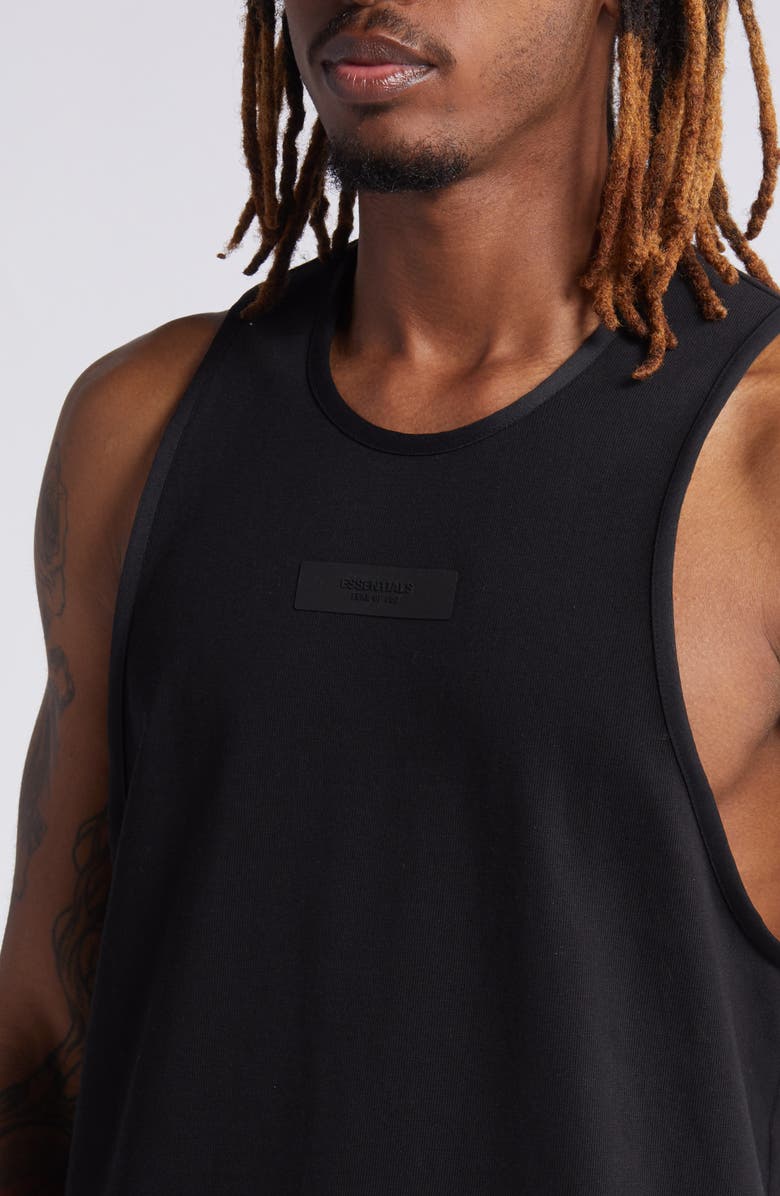 Fear of God Essentials Essentials Cotton Tank, Alternate, color, Black